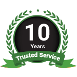 10 Years Trusted Service